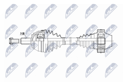 Drive Shaft NTY NPW-VW-251