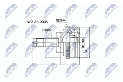 Joint Kit, drive shaft NTY NPZ-AR-005