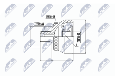 Joint Kit, drive shaft NTY NPZ-AU-009