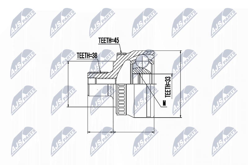 NTY NPZ-AU-046 Joint Kit, drive shaft