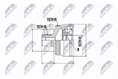Joint Kit, drive shaft NTY NPZ-AU-046
