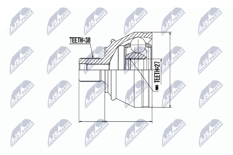 NTY NPZ-AU-050 Joint Kit, drive shaft