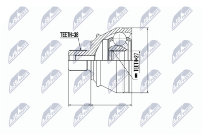 Joint Kit, drive shaft NTY NPZ-AU-050