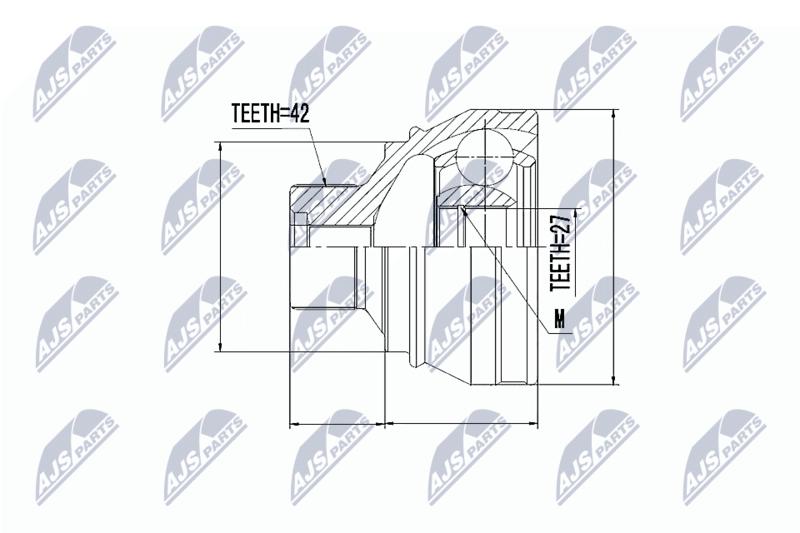 NTY NPZ-AU-052 Joint Kit, drive shaft