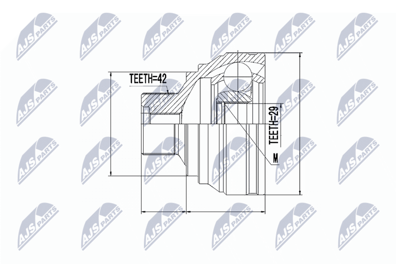 NTY NPZ-AU-053 Joint Kit, drive shaft