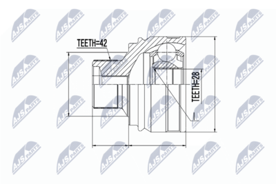 Joint Kit, drive shaft NTY NPZ-AU-054