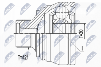 Joint Kit, drive shaft NTY NPZ-AU-057