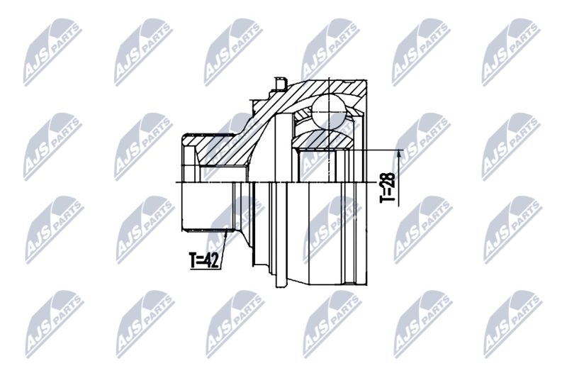 NTY NPZ-AU-058 Joint Kit, drive shaft