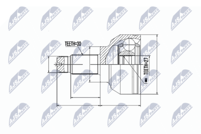 Joint Kit, drive shaft NTY NPZ-BM-006