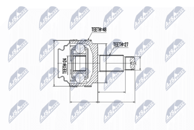 Joint Kit, drive shaft NTY NPZ-BM-007