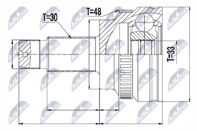 Joint Kit, drive shaft NTY NPZ-BM-010