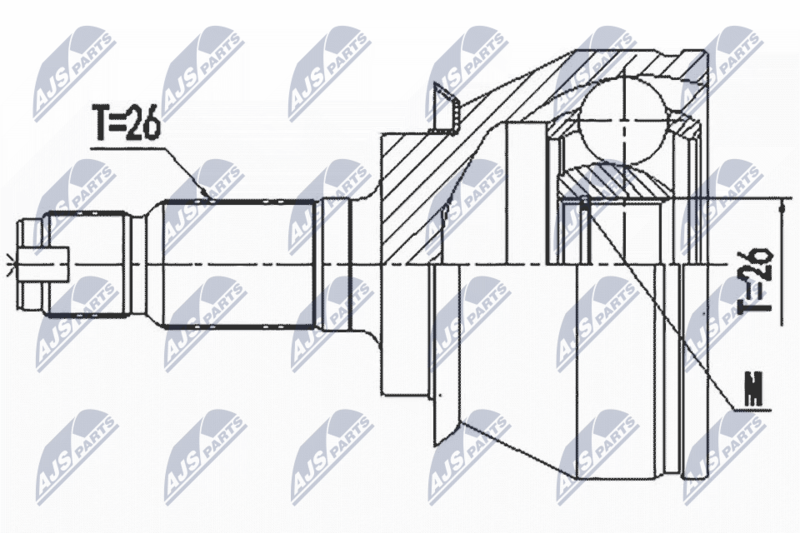 NTY NPZ-BM-020 Joint Kit, drive shaft
