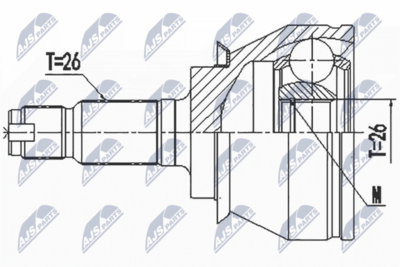 Joint Kit, drive shaft NTY NPZ-BM-020