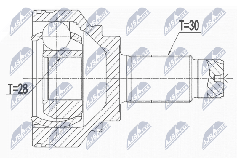 NTY NPZ-BM-028 Joint Kit, drive shaft