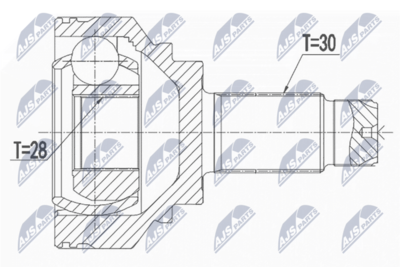 Joint Kit, drive shaft NTY NPZ-BM-028
