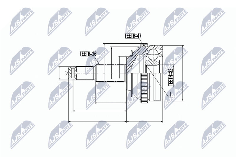 NTY NPZ-CH-001 Joint Kit, drive shaft