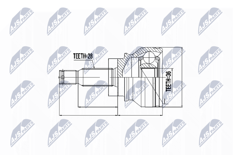 NTY NPZ-CH-003 Joint Kit, drive shaft