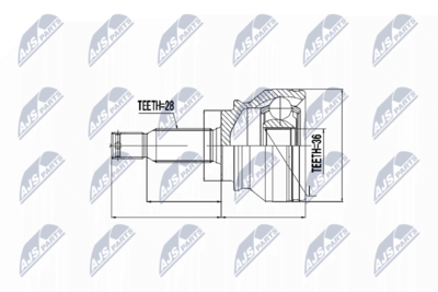 Joint Kit, drive shaft NTY NPZ-CH-003