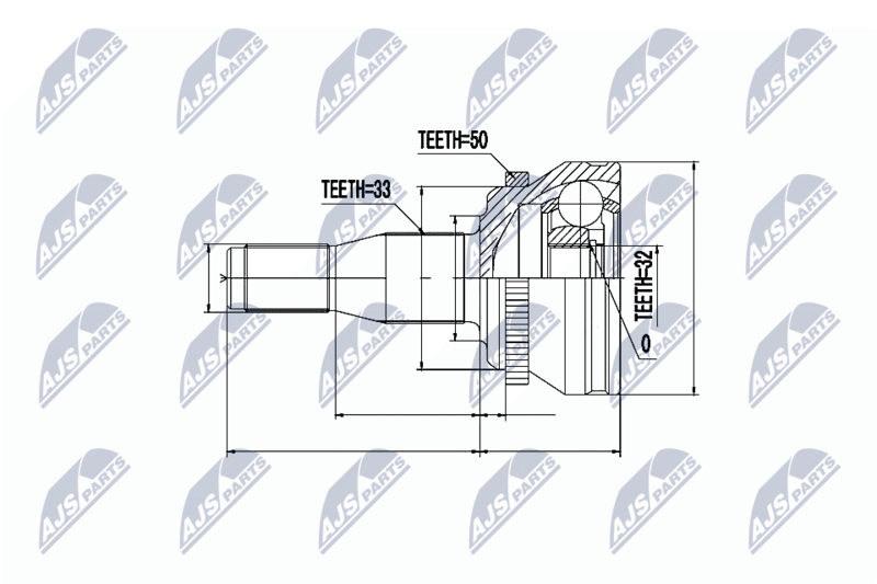 NTY NPZ-CH-004 Joint Kit, drive shaft