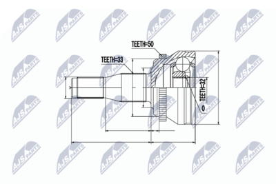 Joint Kit, drive shaft NTY NPZ-CH-004