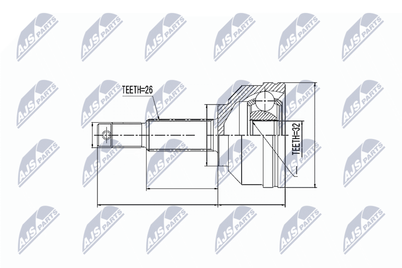 NTY NPZ-CH-005 Joint Kit, drive shaft