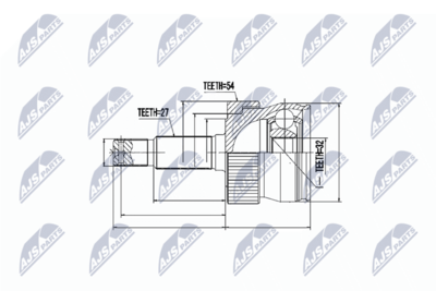 Joint Kit, drive shaft NTY NPZ-CH-008