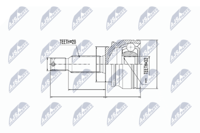 Joint Kit, drive shaft NTY NPZ-CH-010