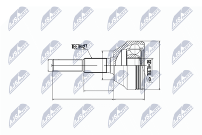 Joint Kit, drive shaft NTY NPZ-CH-011