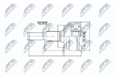 Joint Kit, drive shaft NTY NPZ-CH-012