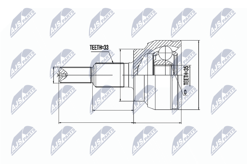 NTY NPZ-CH-019 Joint Kit, drive shaft