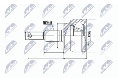 Joint Kit, drive shaft NTY NPZ-CH-019