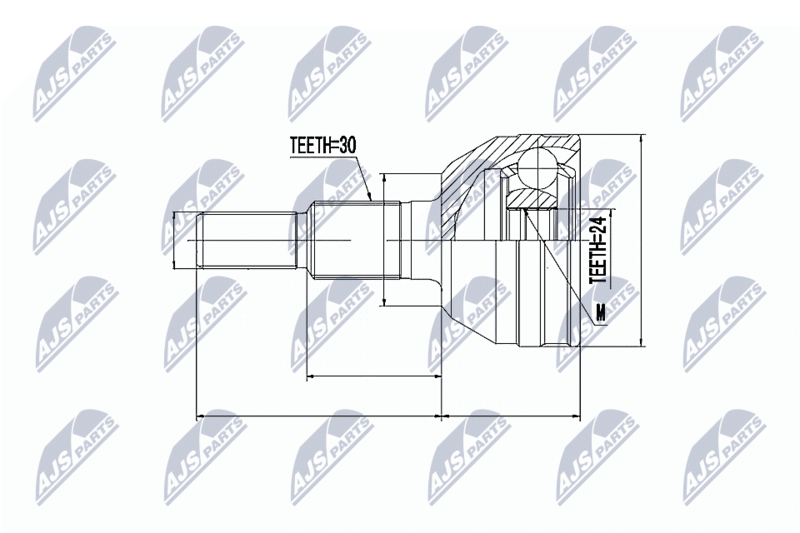 NTY NPZ-CH-020 Joint Kit, drive shaft