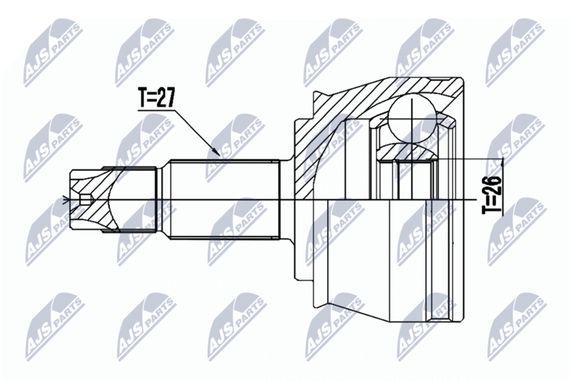 NTY NPZ-CH-030 Joint Kit, drive shaft