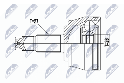 Joint Kit, drive shaft NTY NPZ-CH-030