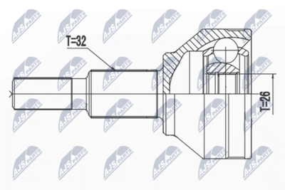 Joint Kit, drive shaft NTY NPZ-CH-031