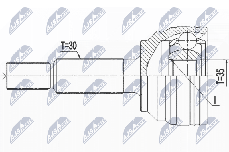NTY NPZ-CH-033 Joint Kit, drive shaft