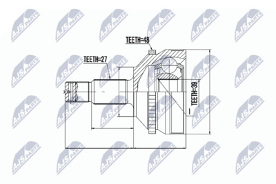 Joint Kit, drive shaft NTY NPZ-CT-004