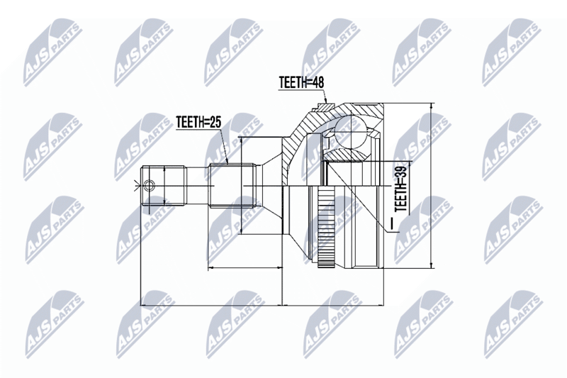 NTY NPZ-CT-007 Joint Kit, drive shaft