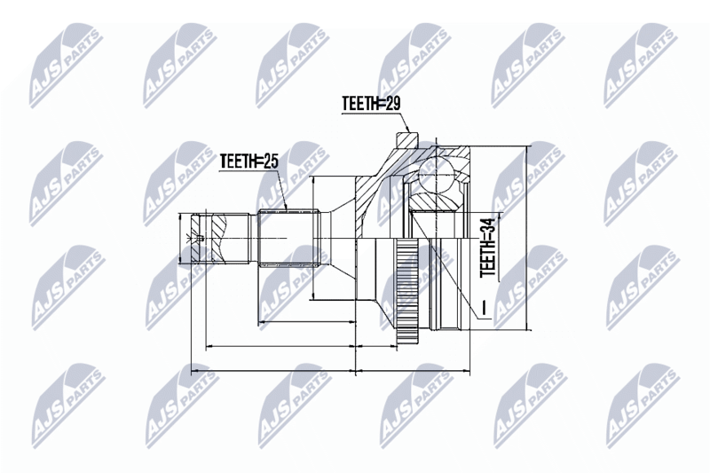 NTY NPZ-CT-010 Joint Kit, drive shaft