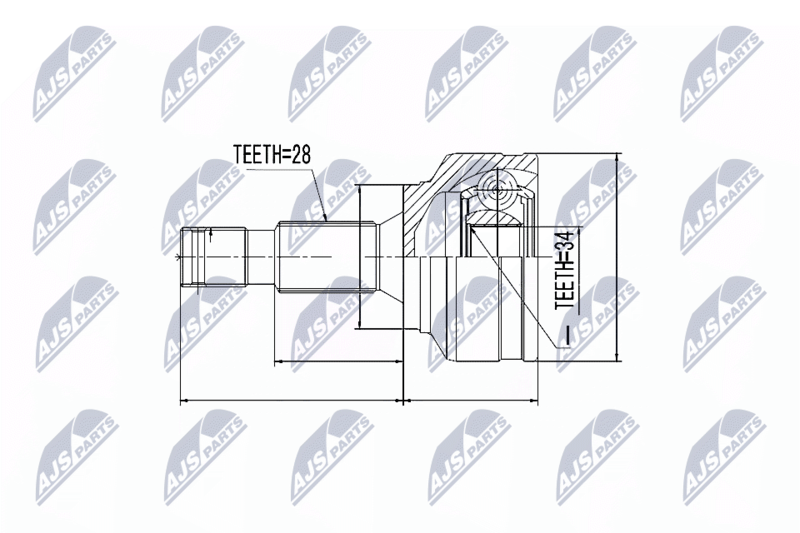 NTY NPZ-CT-019 Joint Kit, drive shaft