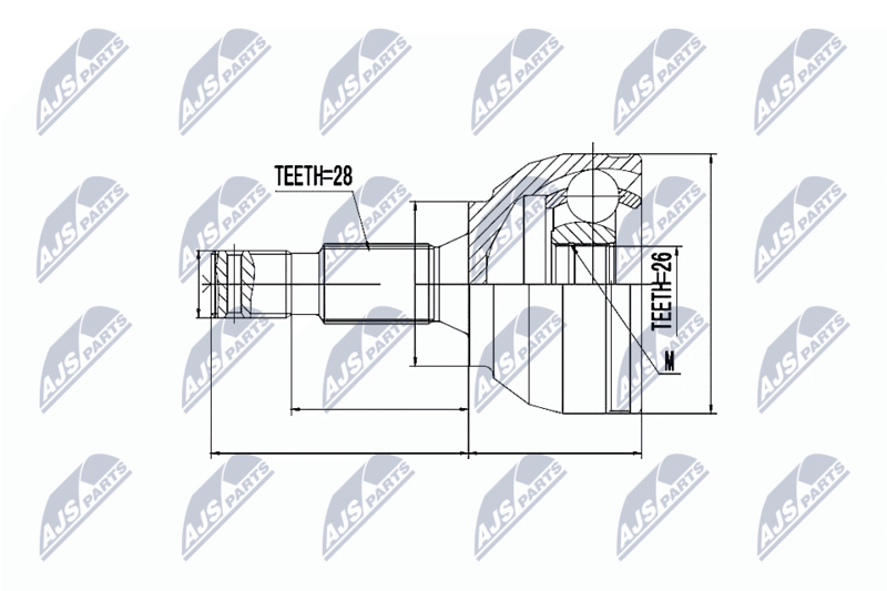 NTY NPZ-CT-021 Joint Kit, drive shaft