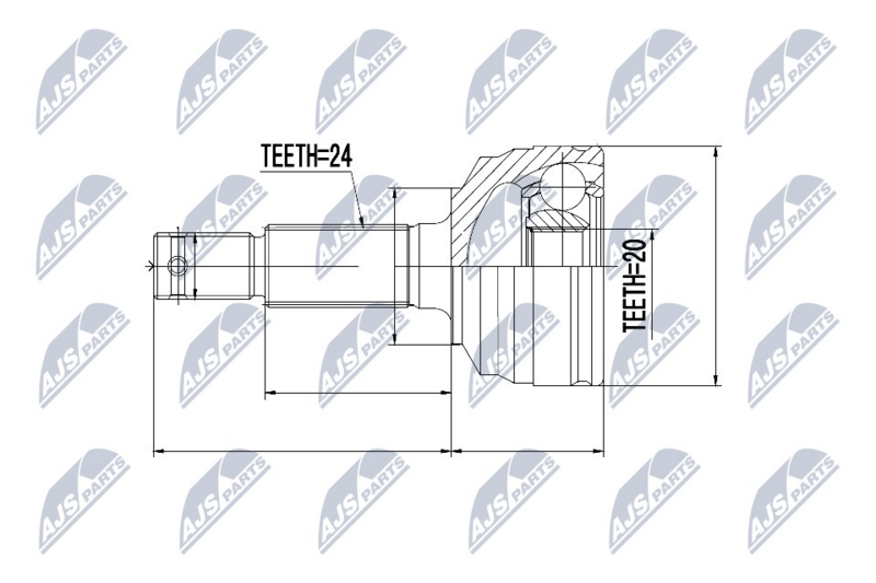 NTY NPZ-DA-016 Joint Kit, drive shaft