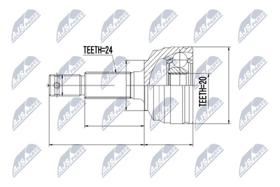 Joint Kit, drive shaft NTY NPZ-DA-016