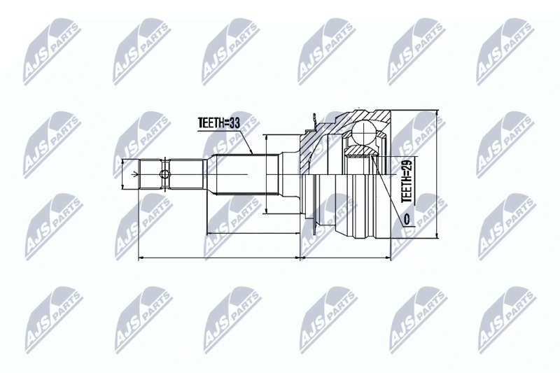 NTY NPZ-DW-002 Joint Kit, drive shaft
