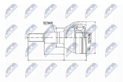 Joint Kit, drive shaft NTY NPZ-DW-006
