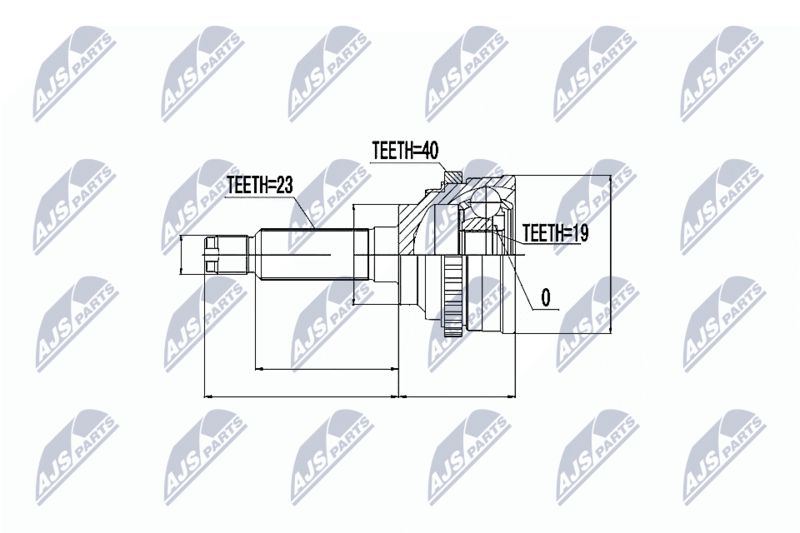 NTY NPZ-DW-016 Joint Kit, drive shaft