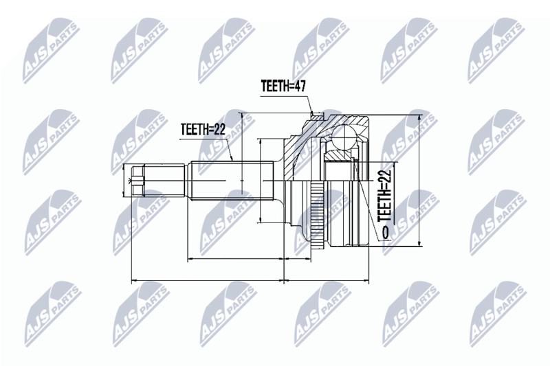 NTY NPZ-DW-021 Joint Kit, drive shaft