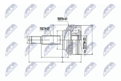 Joint Kit, drive shaft NTY NPZ-DW-021