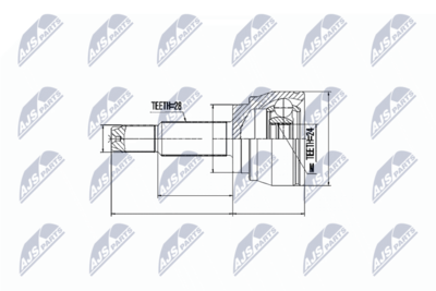 Joint Kit, drive shaft NTY NPZ-DW-025