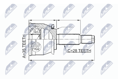 Joint Kit, drive shaft NTY NPZ-DW-026